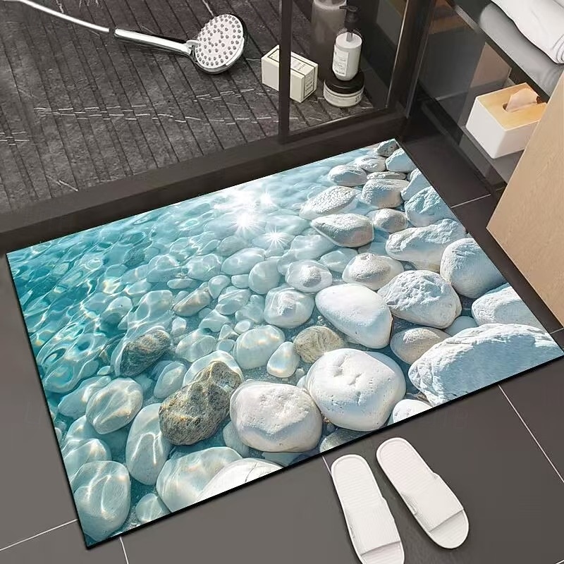 3D Optical Illusion Doormat Visual Trap Floor Mat Non Slip Water Absorbing for Bathroom Shower Entryway Indoor Outdoor Diatomaceous Earth Quick Dry Absorbent 20 x 31 inch 2026 - $16.49 –P19