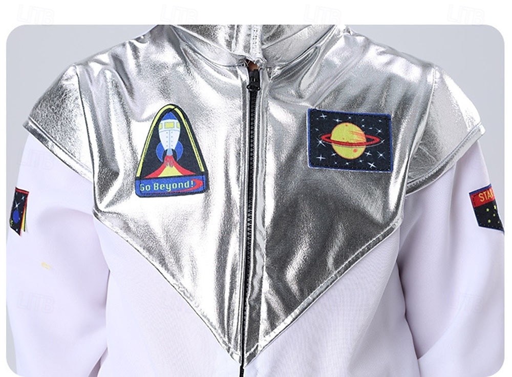 Fancy Costume Jumpsuit Uniform Astronaut Cosplay Costume Kid's Boys' Halloween Carnival Party Performance Dress Up 2026 - $32.99 –P2