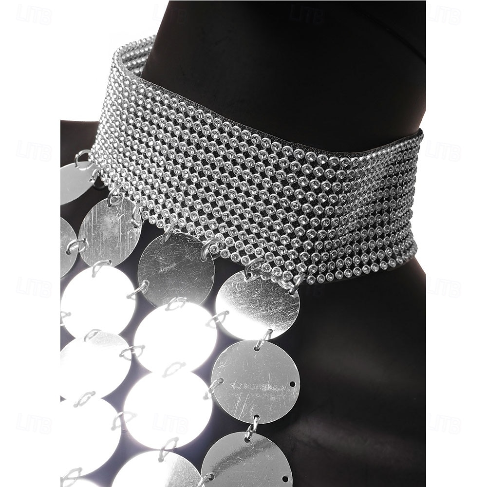 Samba Dancewear Splicing Sequins Women's Performance Party Theme Party Sleeveless Polyesterl Performance Costume 2026 - €53.66 –P8