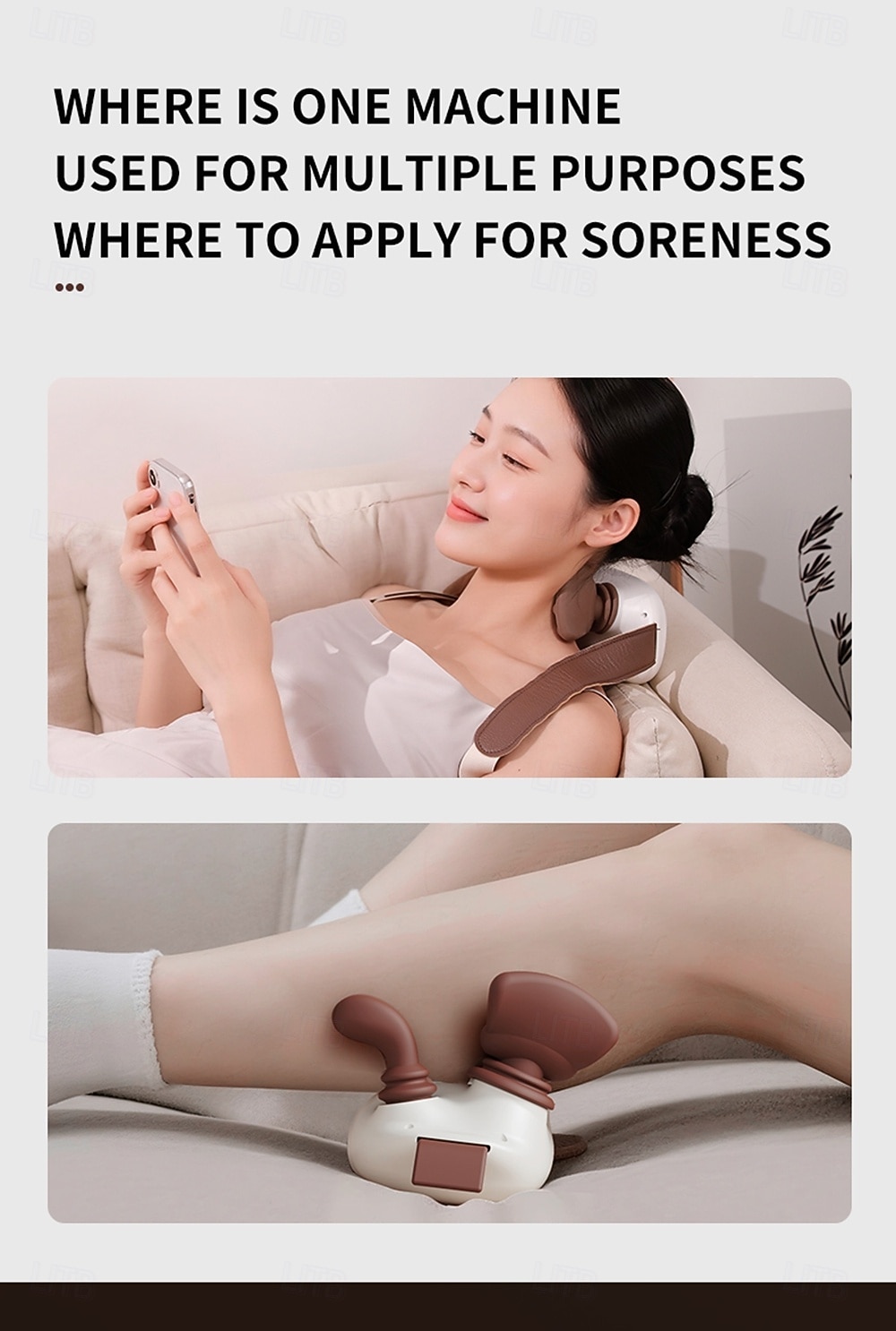 New Oblique Square Massager Shoulder and Neck Massager Cervical Hot Compress Home Cervical Massager Perfect Birthday Valentine's Day Gift for Boys and Girls for and Thanksgiving 2026 - $51.99 –P13