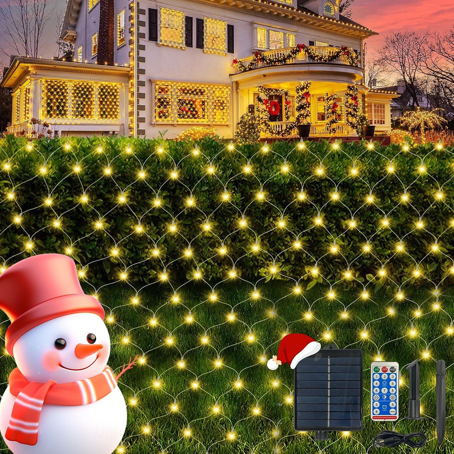 Außen solar Netzlichter verbindbare wasserdichte Lichterkette klarer Draht mit 8 Modi zeitgesteuerte Fernbedienung Innenhof Garten Rasen Party Hochzeit Feiertagsbaum Dekorationslichter Requisiten 2026 - $23.99 –P13