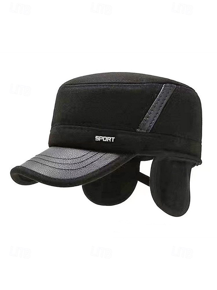 Ανδρικό χειμερινό καπέλο από πολυεστέρα με πτυσσόμενα αυτιά, κομψό και ζεστό, ιδανικό για κρύο καιρό σε εξωτερικούς χώρους 2026 - $11.99 –P6