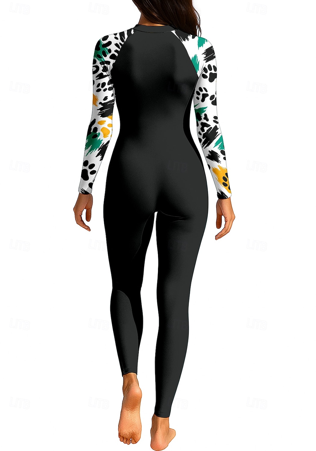 Mulheres Anti Atrito Trajes de banho de corpo inteiro Segunda-pele para Mergulho UPF50+ Secagem Rápida Elasticidade Alta Manga Longa Roupa de Banho Zíper Frontal Surfe Mergulho Snorkeling Natação de 2025 por $42.99 –P2