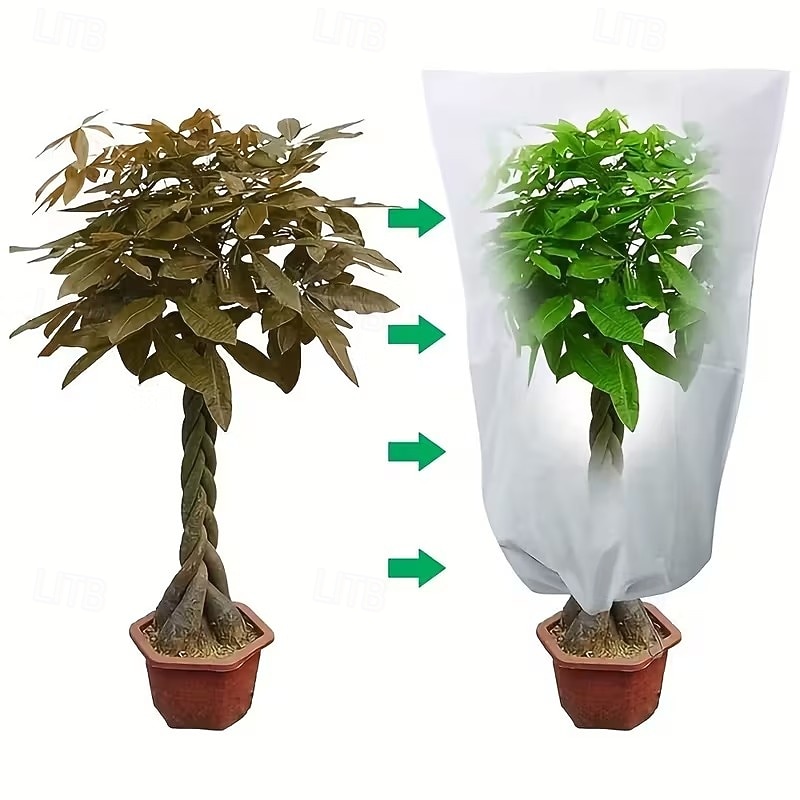 2 buc huse pentru plante, protecție împotriva înghețului, pungi reutilizabile pentru plante în aer liber, cu șnur, pentru arbuști și copaci de exterior 2026 - $17.49 –P7