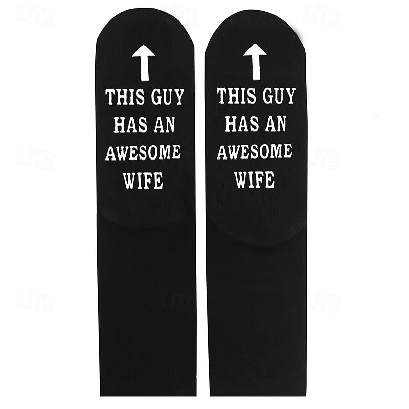 Funny Gifts for Men Dad Husband Funny Cotton Novelty Socks Breathable Funky 6-11 Valentines Birthday Gifts 2026 - $13.49 –P12