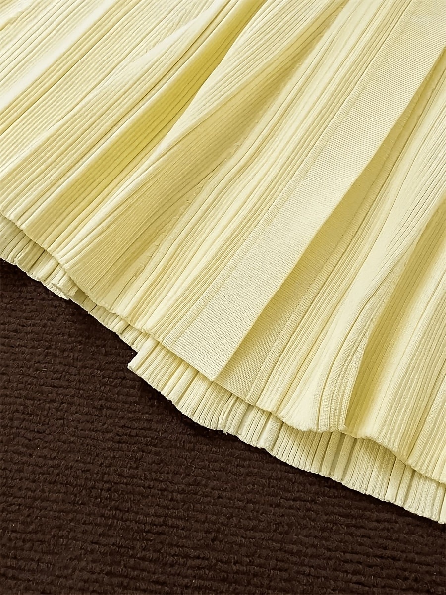 Per donna Abito maxi Tubino Casual Quotidiano Vestibilità regolare Semplice Manica Lunga Collo a V Nero Bianco Giallo Primavera Autunno Inverno del 2026 a $72.99 –P9