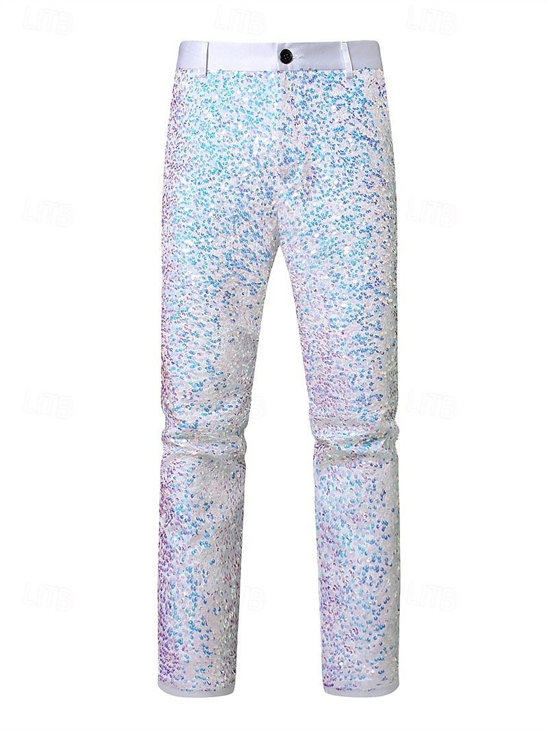 Herren Hose Anzughose Einfarbig Formell Hochzeit Party Mode Stilvoll Weiß 2026 - $58.99 –P2