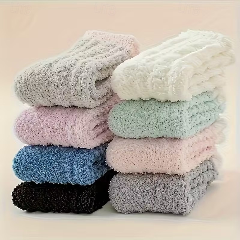 15 زوجًا من الجوارب الحرارية النسائية - جوارب شتوية من السيليكون مضادة للانزلاق بألوان ناعمة - تحافظ على شكلها غير قابلة للانزلاق ومناسبة للارتداء اليومي في صالة الألعاب الرياضية والاستخدام بعد 2026 - $26.99 –P2