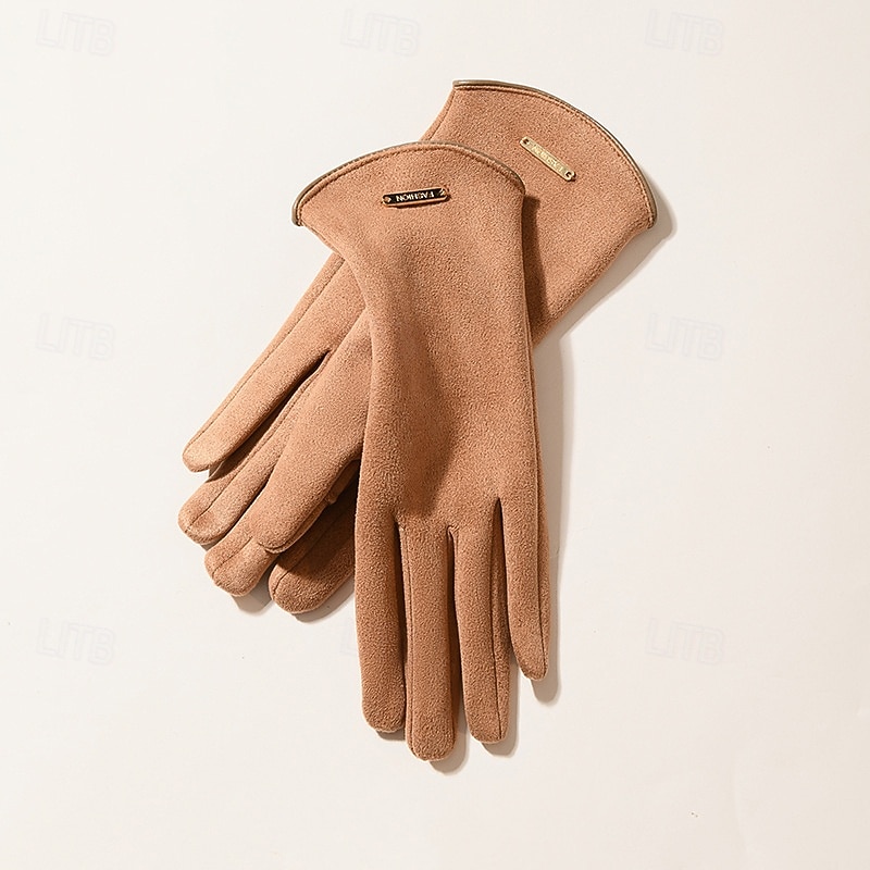 Dámské 1 pár Špičky prstů / Zimní rukavice Aktivní / Šik ven Rukavice - Bez vzoru Tisk 2026 - $11.49 –P5