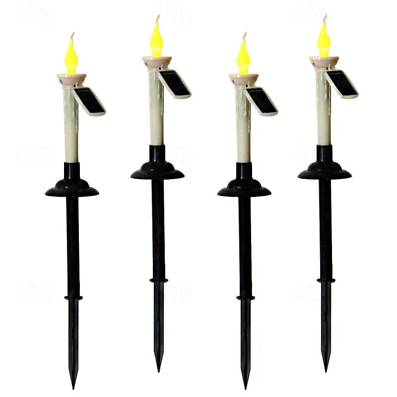 4/6pcs Outdoor Solar Ghost Candle LED Garden Light Home Patio Lawn Landscape Light  Wedding Outdoor Path Camping Atmosphere Waterproof Decoration 2026 - $39.99 –P8