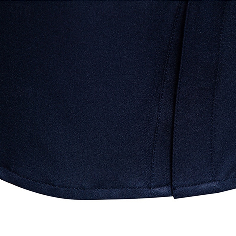 Herren Hemd Sommerhemd Freizeithemd Strandhemd Knopfhemd Schwarz Marineblau Himmelblau Langarm Farbblock Stehkragen Urlaub Hawaiianisch Patchwork Bekleidung Polyester Mode Lässig Bequem 2025 - $33.99 –P14