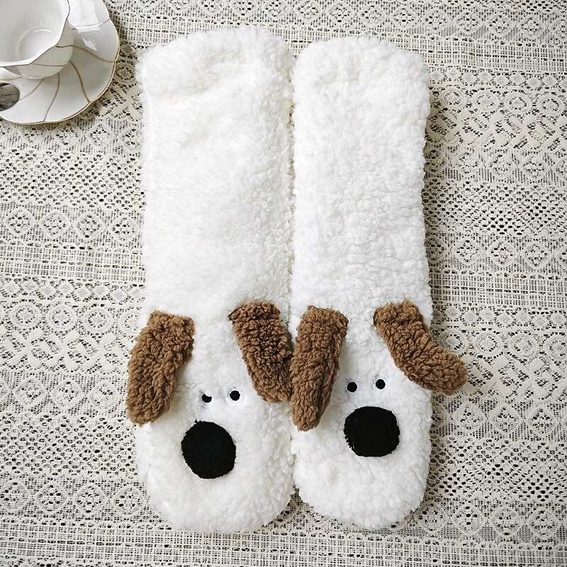 mysiga tjocka strumpor kvinnor varma vinterplysch sovstrumpor mjuka hemmagolvsstrumpor bekväma postpartum loungestrumpor inomhus termokläder 2026 - $11.49 –P8