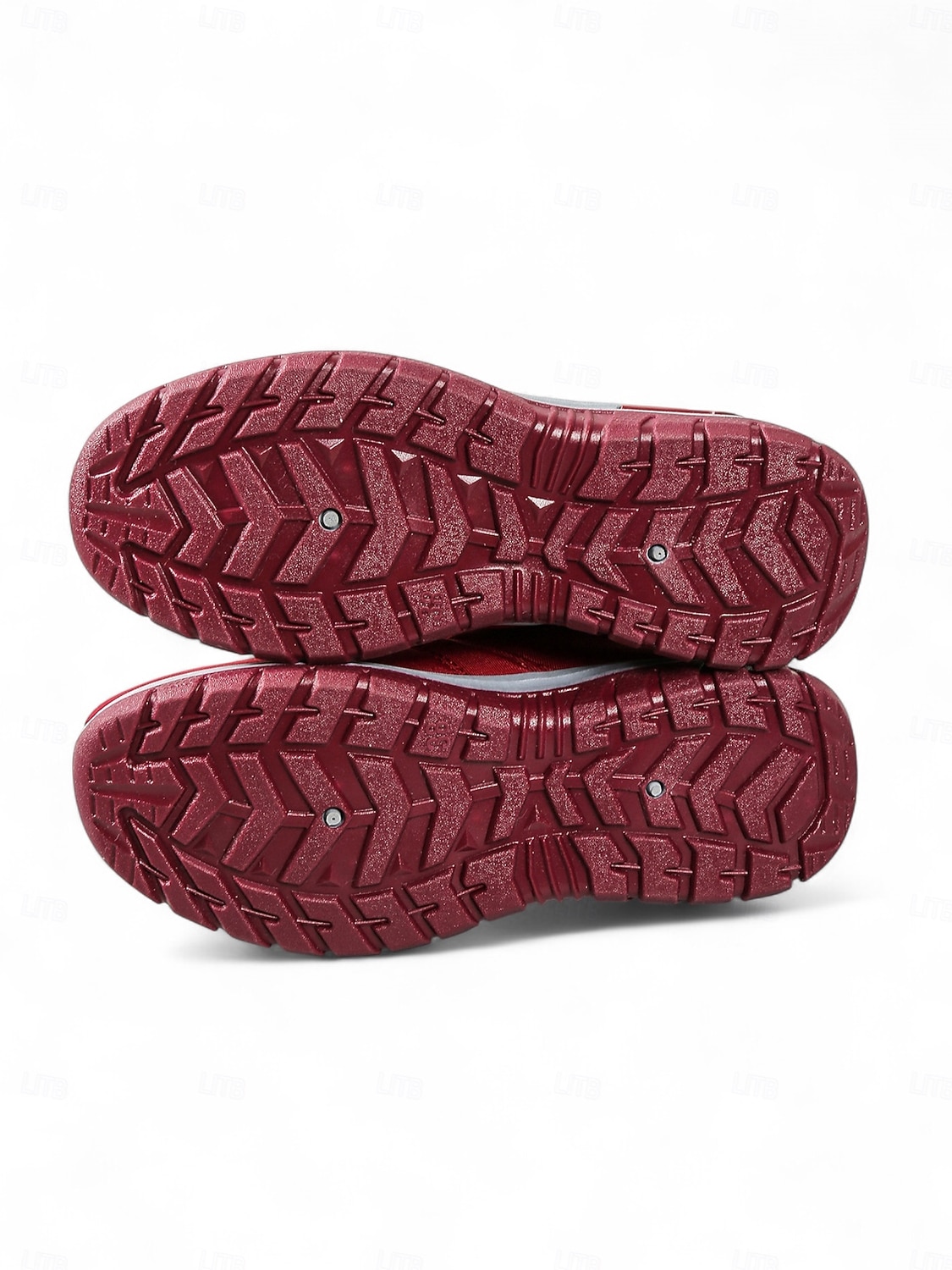 Sneakers invernali da donna in caldo pile foderate in bordeaux - comode scarpe da esterno comode e impermeabili slip-on per il freddo e i viaggi di Natale del 2026 a $24.99 –P2