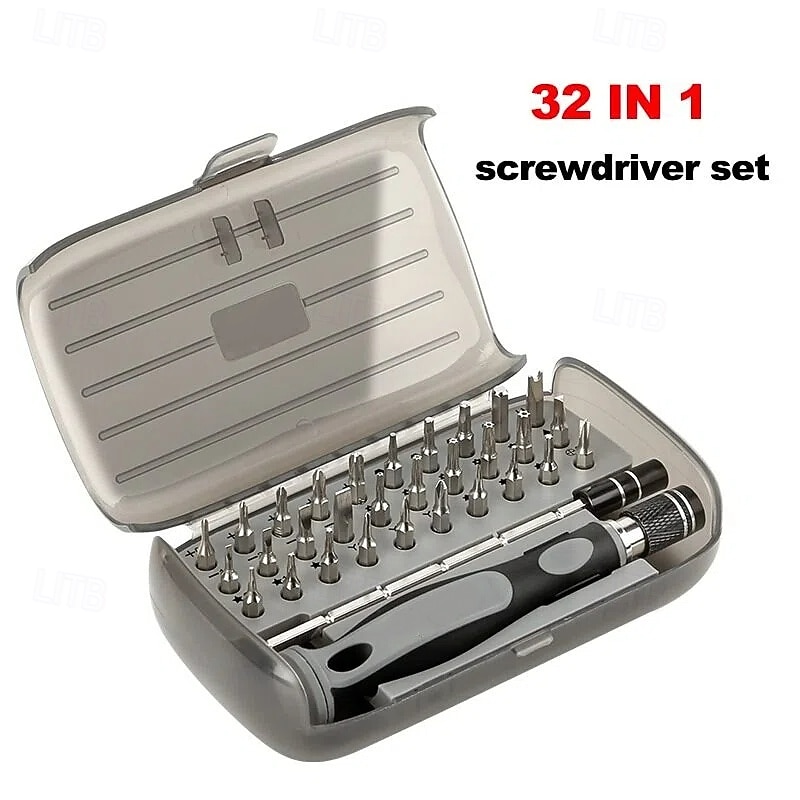 Jeu de tournevis magnétique 32 en 1 avec étui, comprend un kit d'outils de réparation de précision 30 bits, un outil de tournevis torx pour bijoutiers, montres, téléphones, ordinateurs portables, de 2025 ? $8.99 –P5