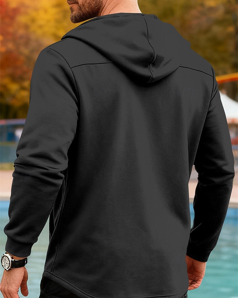 Per uomo Giacca Leggera Giacca Casual Giacca con Cappuccio All'aperto Quotidiano Doppiopetto Primavera Autunno Semplice Streetwear Quotidiano Con Cappuccio Regolare Blu Nero Verde chiaro Rosso Cachi del 2026 a $33.99 –P20