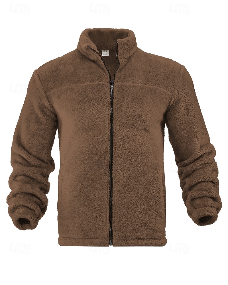 Per uomo Giacca Invernale Cappotto Teddy Giacca Casual Vacanza Quotidiano Caldo Tasca Autunno Inverno Semplice Moda Classico Collo alla coreana Regolare Nero Blu marino Marrone Cachi Grigio scuro del 2026 a $30.99 –P2