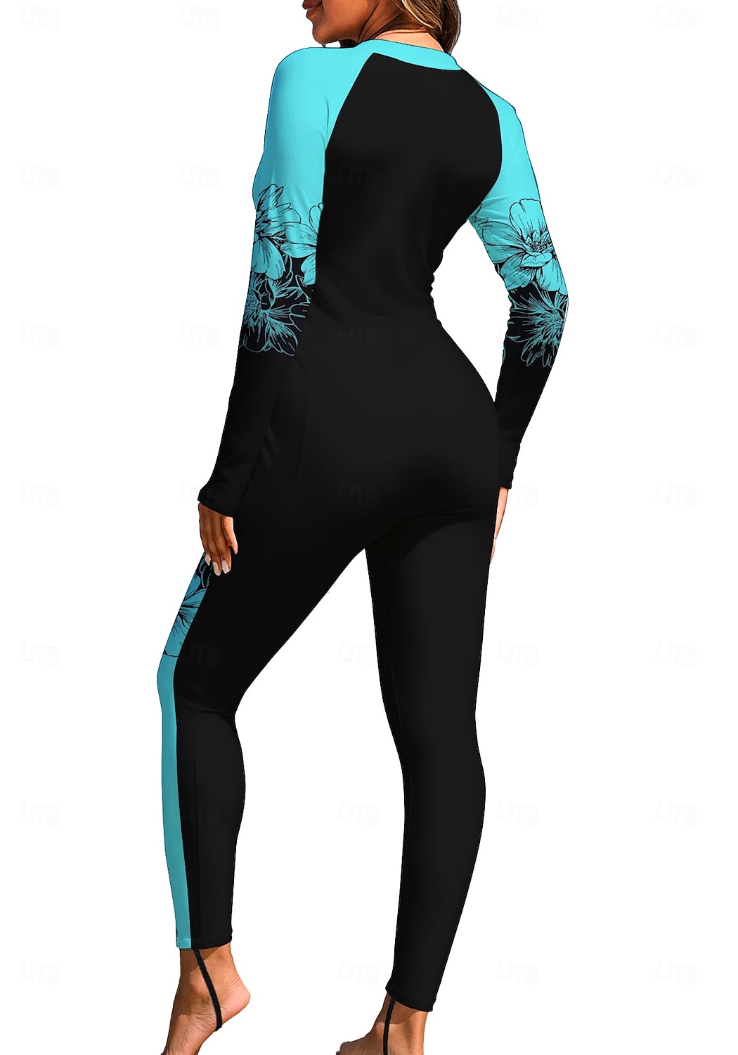 2026年 女性用 レギュラー ラッシュガード フルボディラッシュガード ワンピースサーフィンスーツ 花 トロピカル風 カラーブロッキング ジッパーを閉める 内蔵ブラ付き フロントファスナー UVサンプロテクション フルカップ UPF50+ 長袖 フルボディー スイムウェア ボディスーツ サーフィン カヌー ビーチ 夏  コレクション – $49.99 –P2