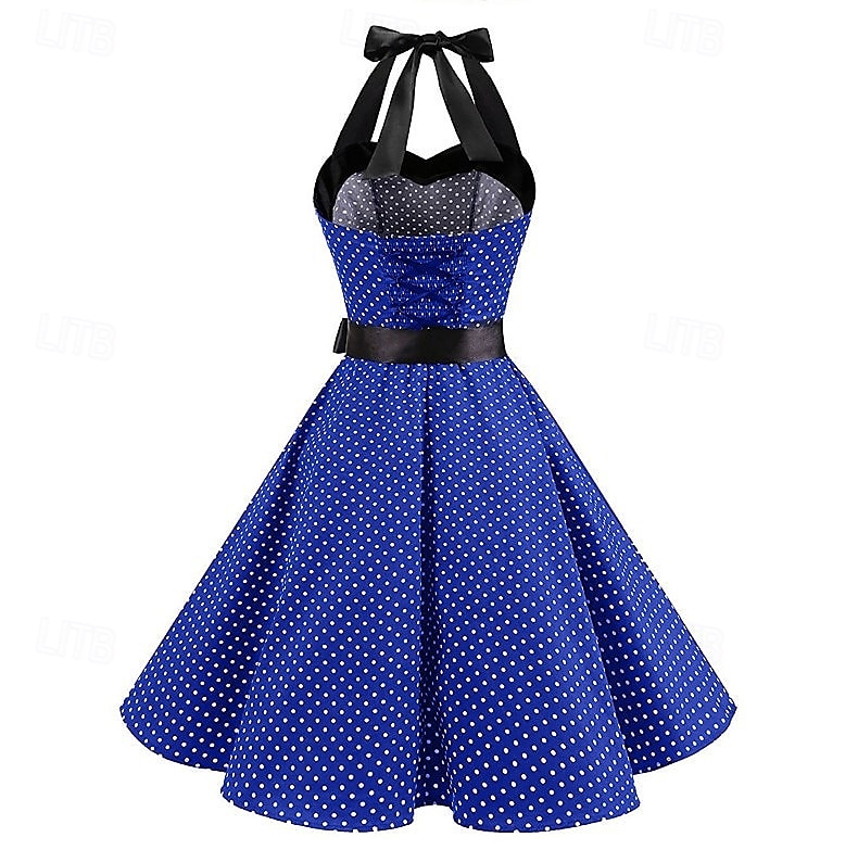 Vestidos Retro Vintage dos anos 1950 Grease Rockabilly Saia de Anágua Saia de Arame Vestido A-Line Tutu Vestido Fancy com Bolinhas Fantasia Feminina Festa Noturna  Máscara Vestido para Adultos de 2026 por $47.99 –P5