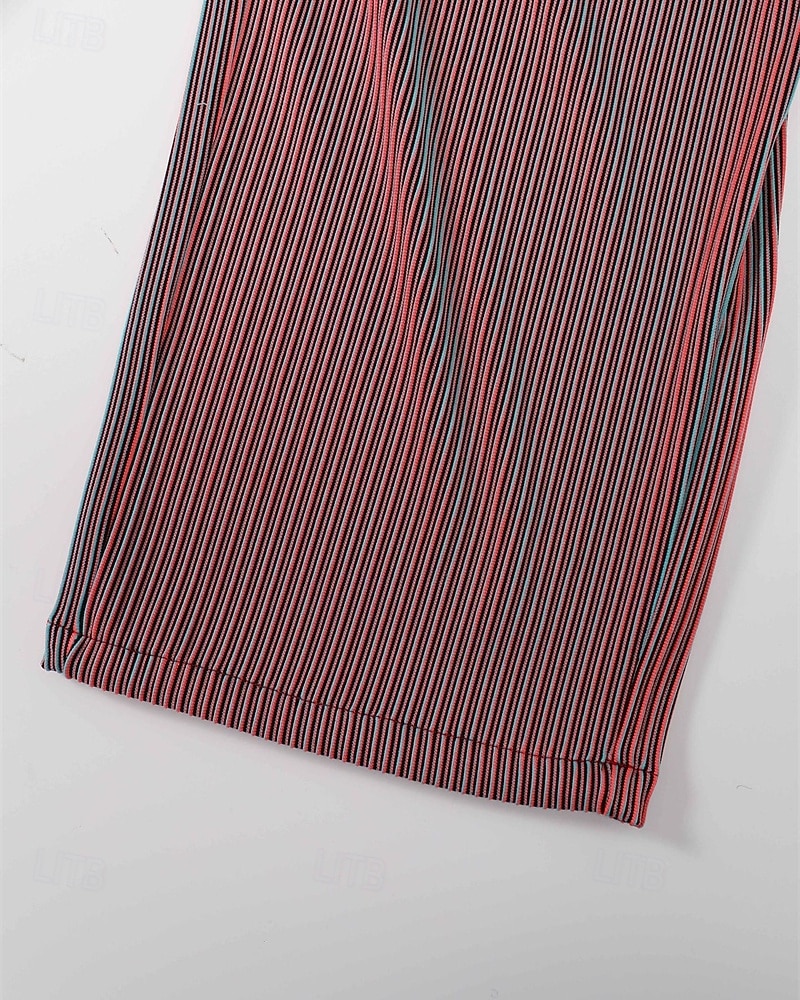 Hombre Pantalones de Deporte Pantalones Pantalones deportivos de pierna recta Correa Bolsillo Cintura elástica Plano Comodidad Suave Exterior Casual Diario Moda Estilo clásico Azul Piscina Rosa 2026 - $37.99 –P5