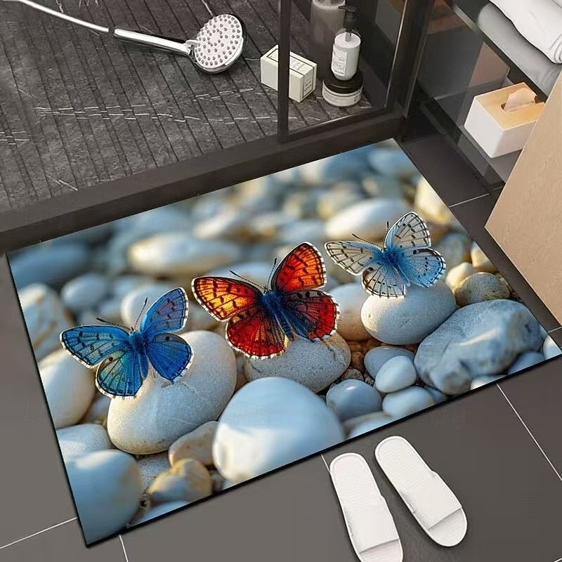 3D Optical Illusion Doormat Visual Trap Floor Mat Non Slip Water Absorbing for Bathroom Shower Entryway Indoor Outdoor Diatomaceous Earth Quick Dry Absorbent 20 x 31 inch 2026 - $16.49 –P9