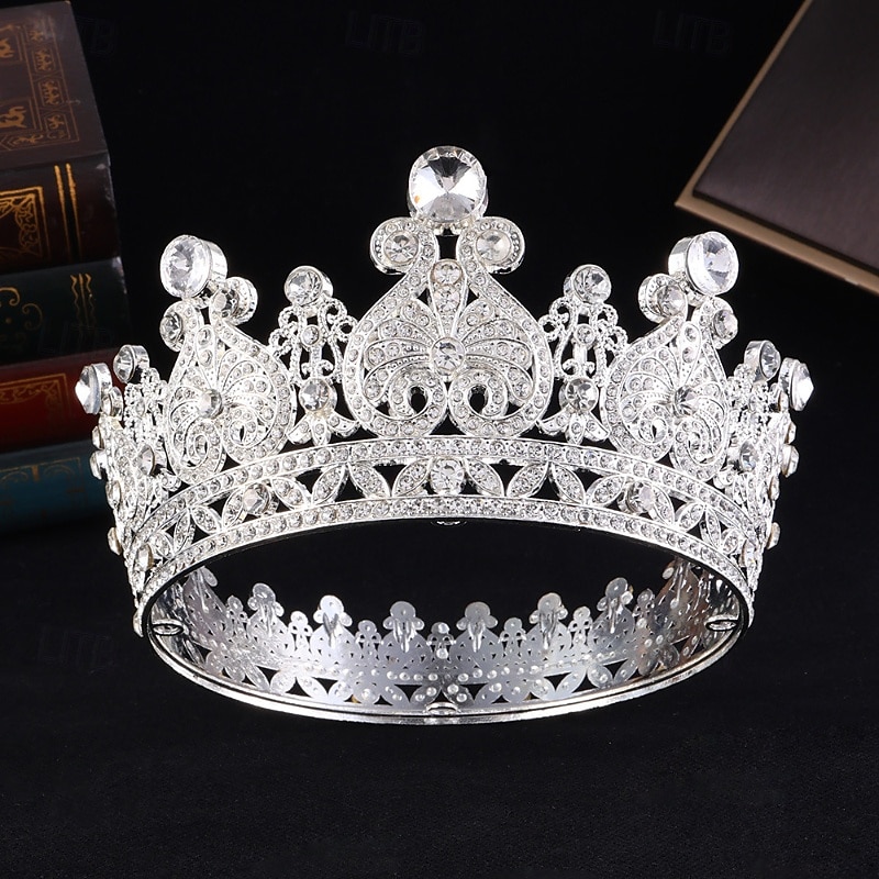 Couronnes Coiffe Alliage Mariage Anniversaire Élégant Mignon Avec Strass Casque Couvre-chef de 2026 ? $22.99 –P4