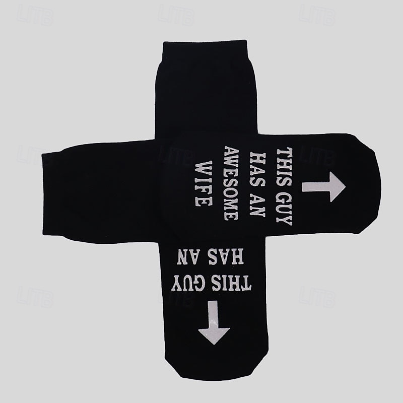 Funny Gifts for Men Dad Husband Funny Cotton Novelty Socks Breathable Funky 6-11 Valentines Birthday Gifts 2026 - $13.49 –P7