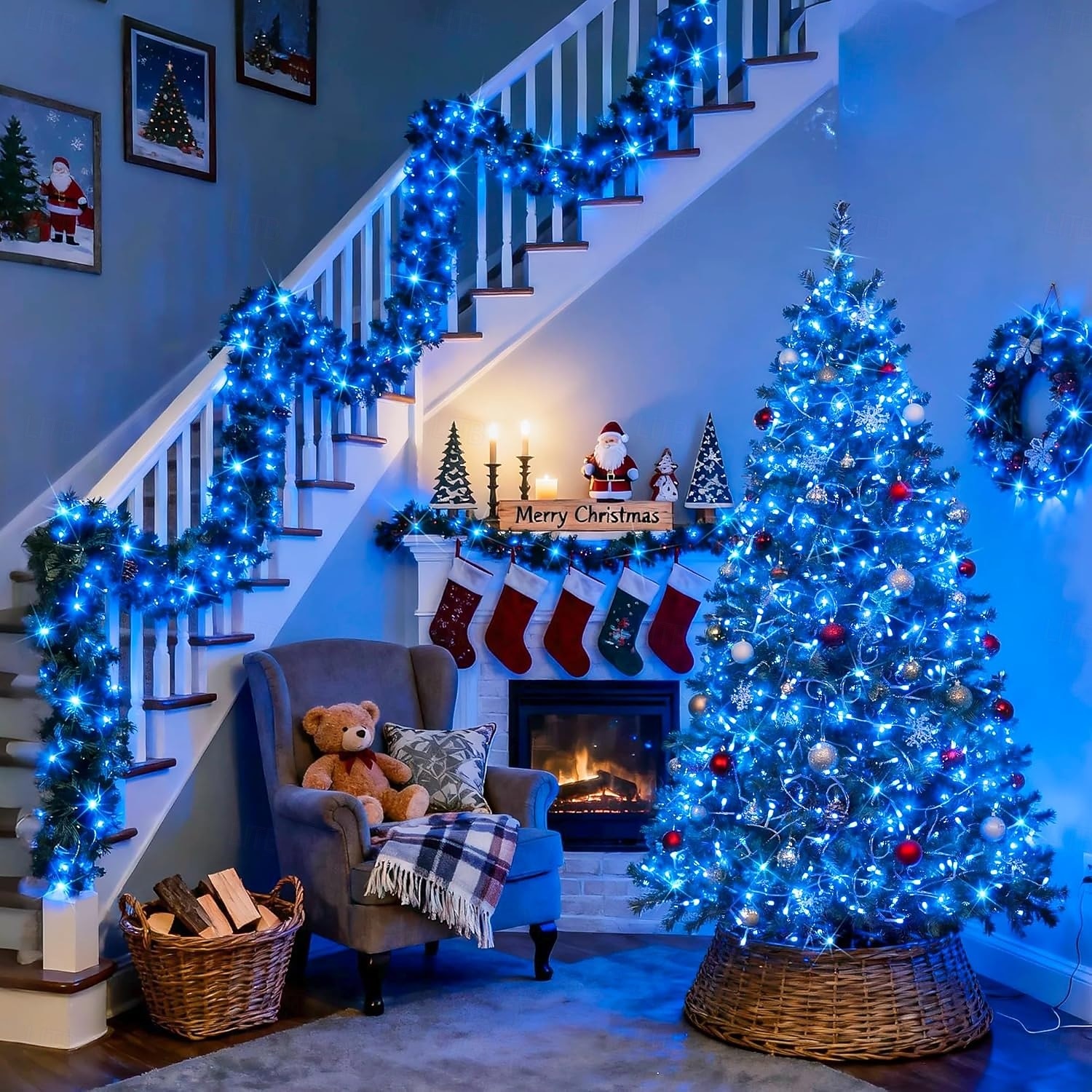 Christmas Tree Decorative String Lights Fairy String Lights 8 Function Low Voltage Safety Plug in Holiday Wedding Party Atmosphere Decorative Lights Props 10/20/30/50/100 meters 2025 - $14.49 –P3