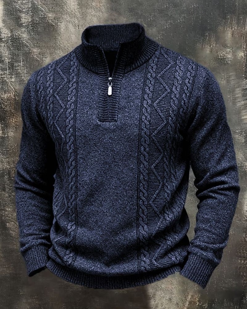 Ανδρικά Πουλόβερ Πουλόβερ Quarter Zip Πλεκτό πουλόβερ Πλεκτό Πουλόβερ Κοτλέ Πλέκω Κανονικά μπλουζάκια Πλεκτό Σκέτο Τρίμηνο φερμουάρ Μοντέρνα Κομψό στυλ street Causal Καθημερινά Ρούχα Ρούχα 2026 - $28.99 –P2