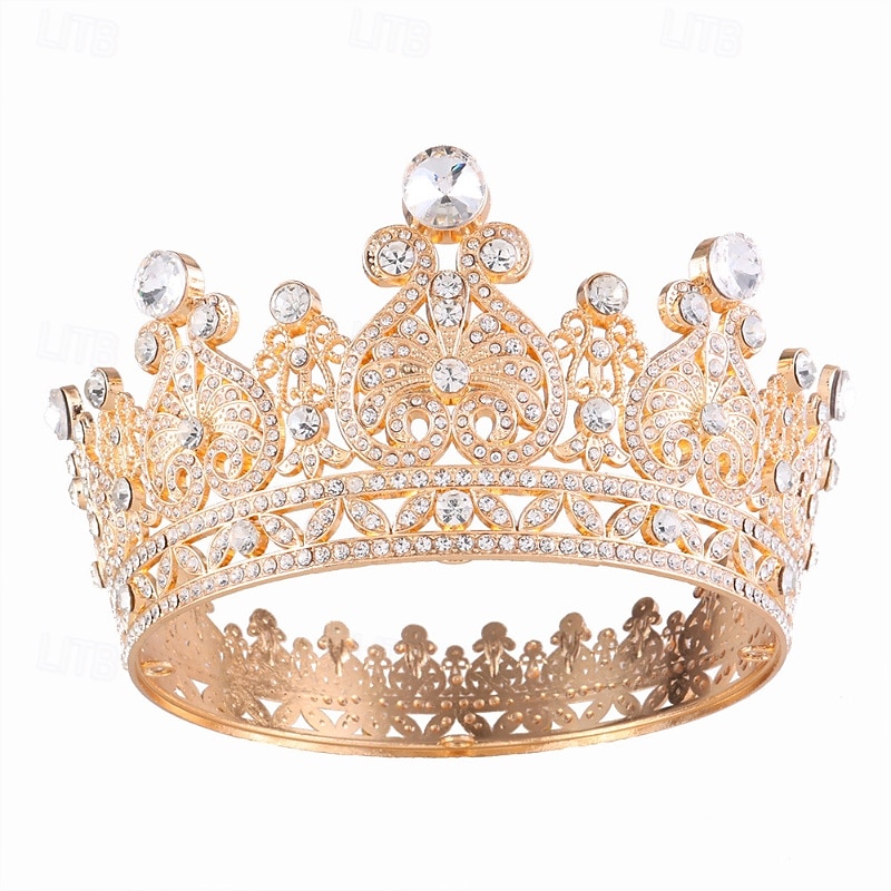 Couronnes Coiffe Alliage Mariage Anniversaire Élégant Mignon Avec Strass Casque Couvre-chef de 2026 ? $22.99 –P1