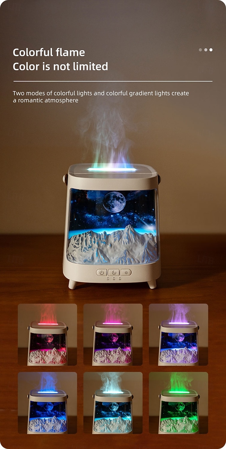Air Spray Humidifier with Essential Oil Fragrance Expansion Function Adjustable Seven Color Light Suitable for Home Bedroom and Holiday Gifts Bedroom Rain Humidifier Desktop Humidifier Living Roo 2026 - $43.99 –P4