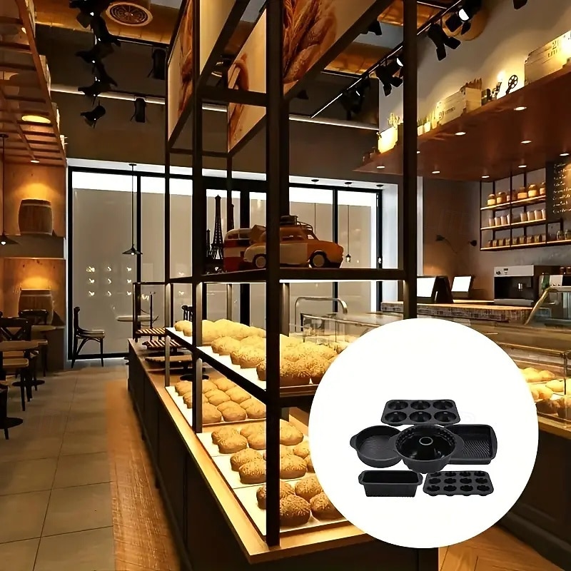 Набор из 6 силиконовых инструментов для выпечки, устойчивых к высоким температурам, противень для выпечки в духовке, форма для тостов, кухонные принадлежности для выпечки 2026 - $60.99 –P6