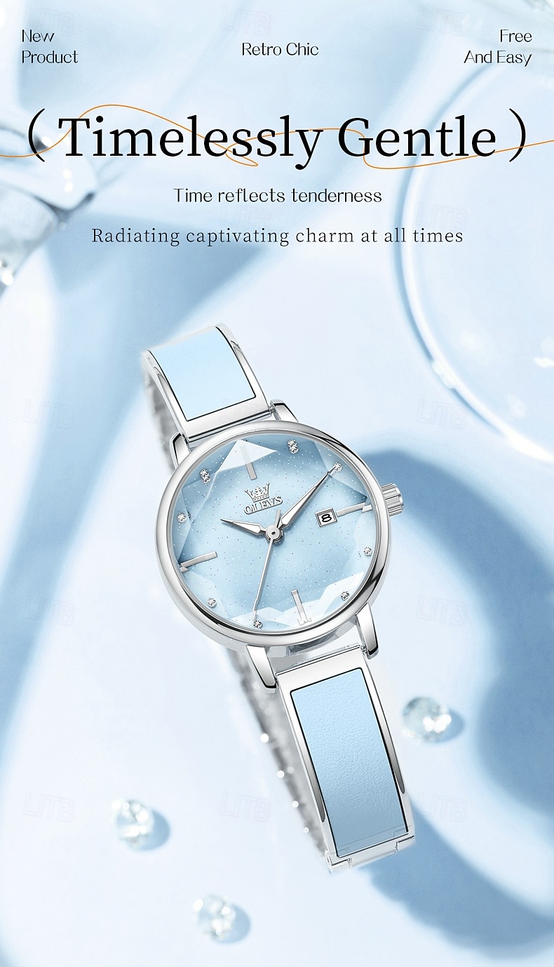 OLEVS Mode Moederdag Cadeau voor Vrouwen Horloges Luxe Merk Originieel Quartz Horloge voor Dames Waterdicht Rvs Luminous Horloges 5656 2026 - $31.99 –P1