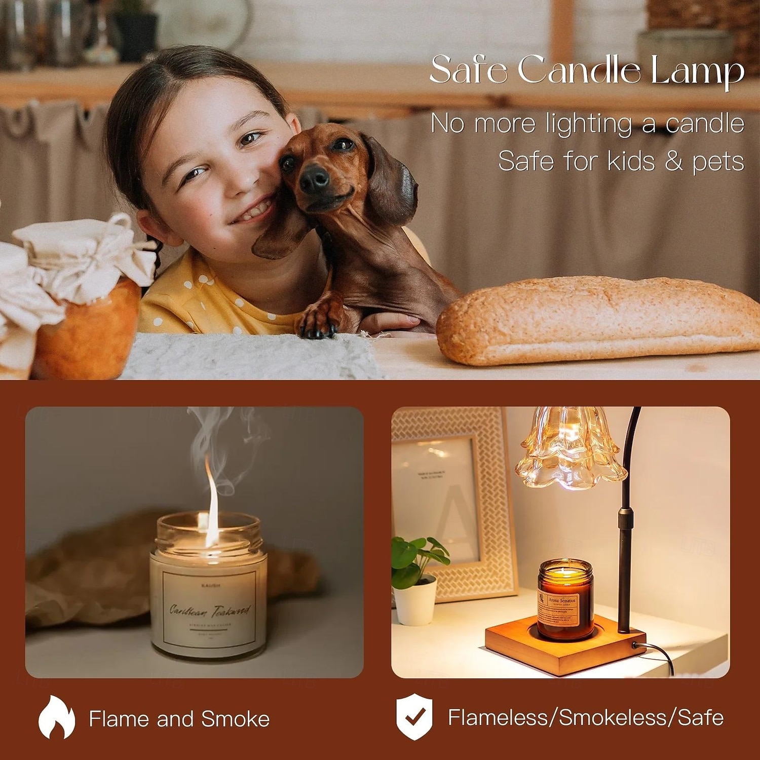 Lysvarmerlampe med timer Blomsterlyslamper med 2 pærer Høydejusterbar lysvarmer Vintage hjem soveromsinnredning Husvarmende svart 2026 - $87.99 –P4