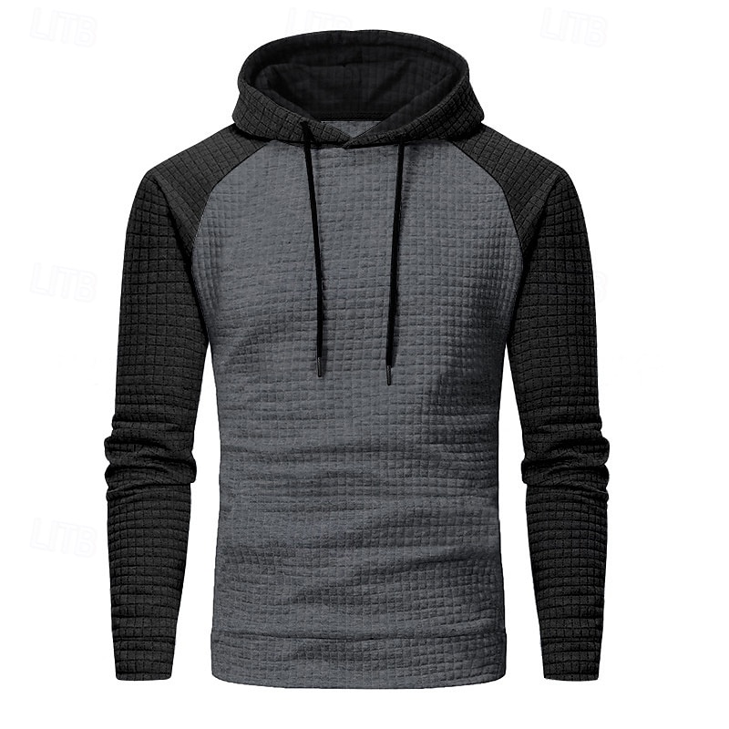 Homens Moletom Estacionar Preto Cinza Claro Cinzento Escuro Cinzento Com Capuz Bloco de cor Com Cordão Desportos e Ar livre Casual Diário Impressão 3D Roupa de rua Roupa de Esporte Casual Outono de 2026 por $19.99 –P21