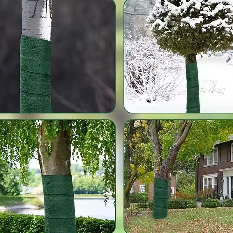 1/3 rolo de fita adesiva para proteção de árvores no inverno - isolamento resistente e protetor contra umidade, com barreira contra insetos, geada e vento - fácil de aplicar em árvores frutíferas, de 2026 por $9.99 –P8