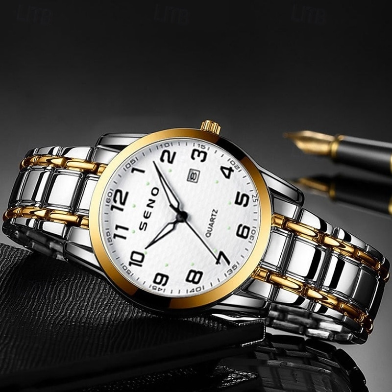 Современные мужские наручные часы, модные мужские кварцевые часы с календарем и светящимся цифровым циферблатом – лучший выбор подарка для мужчин. 2025 - $18.99 –P4