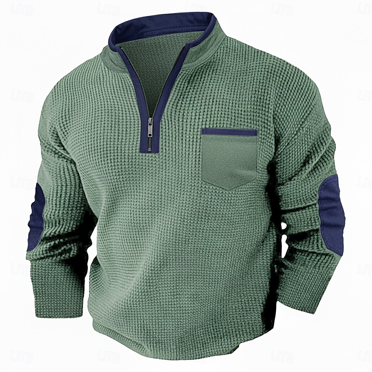 Męskie Koszulka z goframi Podkoszulek Koszula Henley z waflami Długi rękaw Pół zamek Jesień Jesień i zima Jednokolorowe Niejednolita całość Tradycyjne / Vintage Codzienny Niejednolita całość Kolorowy 2025 - $22.99 –P6