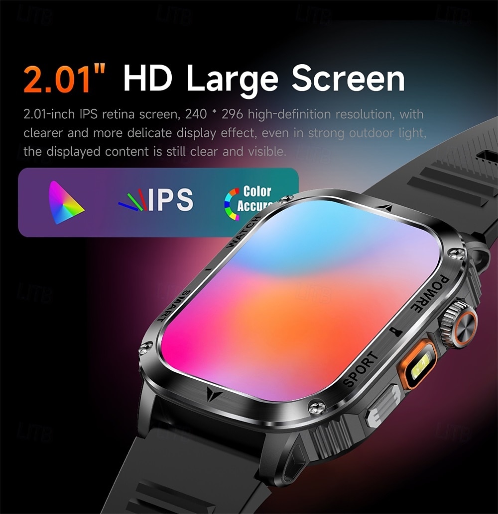 Ceas inteligent A1 1 inch smartwatch pentru fitness ceas de alergare Bluetooth compatibil cu Android iOS bărbați rezistent la apă apeluri hands-free tracker de pași IP 67 carcasa de 40mm Cadou de 2026 - $56.99 –P3
