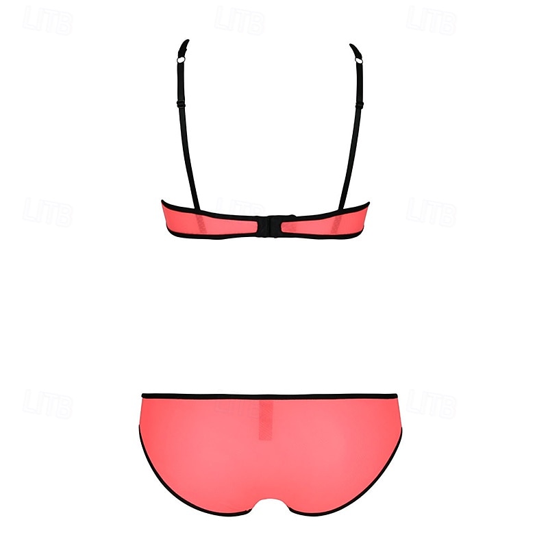 Dam Bikiniset Baddräkt Badkläder Solid färg Badkläder Ljusrosa Rodnande Rosa Andningsfunktion Ärmlös - Surfing Strand Simmning Sommar 2026 - $25.99 –P6