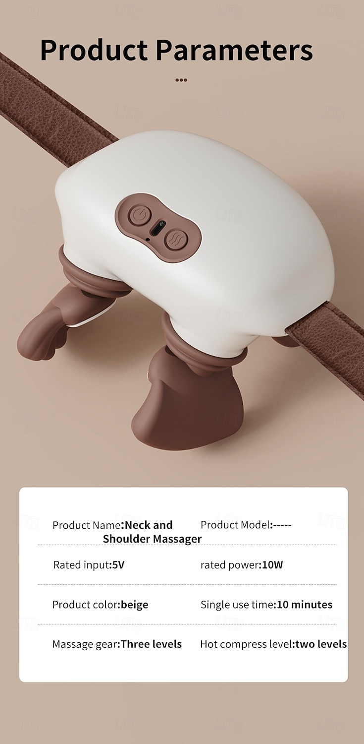 New Oblique Square Massager Shoulder and Neck Massager Cervical Hot Compress Home Cervical Massager Perfect Birthday Valentine's Day Gift for Boys and Girls for and Thanksgiving 2026 - $51.99 –P15
