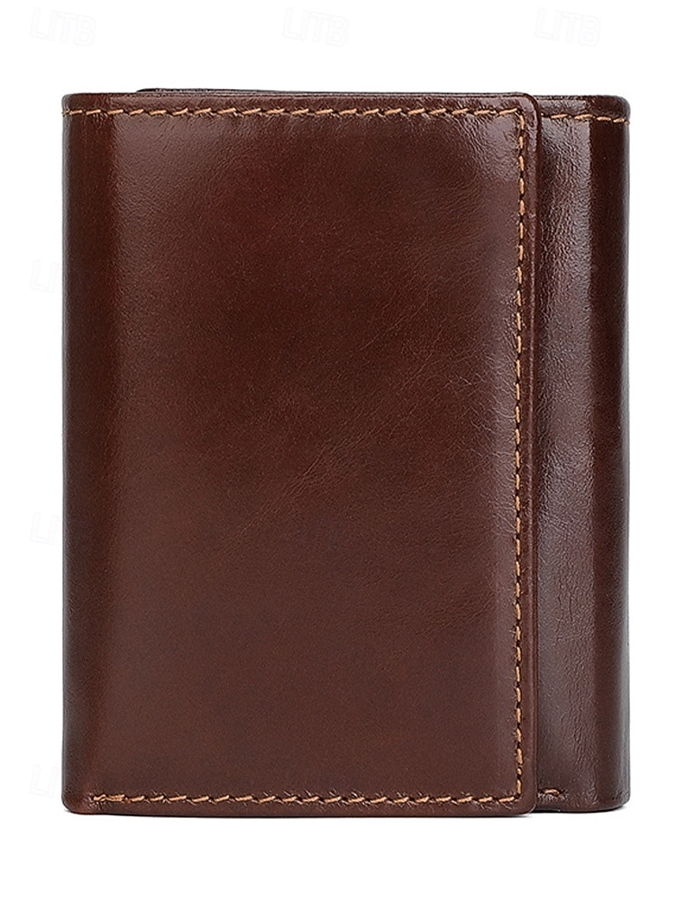 Hochwertige Herren-Ledergeldbörse – RFID-Schutz, verschiedene Farboptionen, schlankes und stilvolles Design für sicheres Reisen und den täglichen Gebrauch 2026 - $26.99 –P7