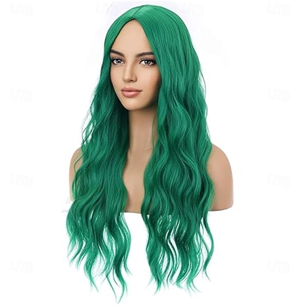 Carnival Wig 2026 Red Black Blue Curly Long Synthetic Festival Wig Mardi Gras Parade Cosplay Costume Hair for Women 2026 - $21.99 –P10