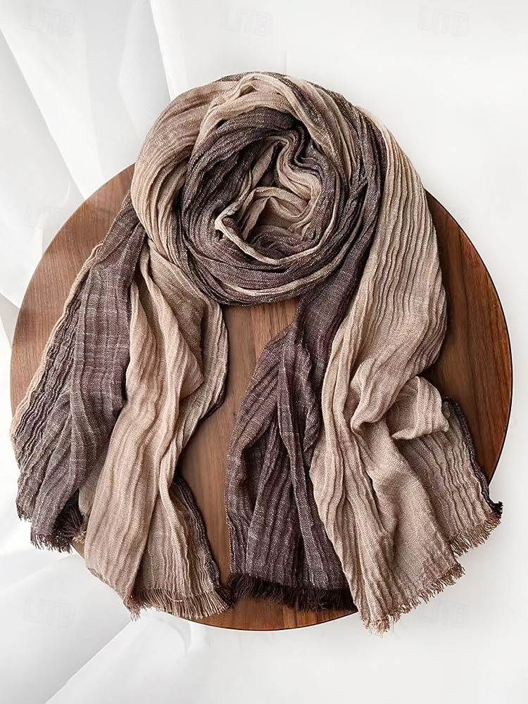 miesten puuvillainen pellavahuivi – pehmeää ja kevyttä materiaalia, saatavilla useissa väreissä – ihanteellinen arkeen ja ulkoiluun 2026 - $14.99 –P4