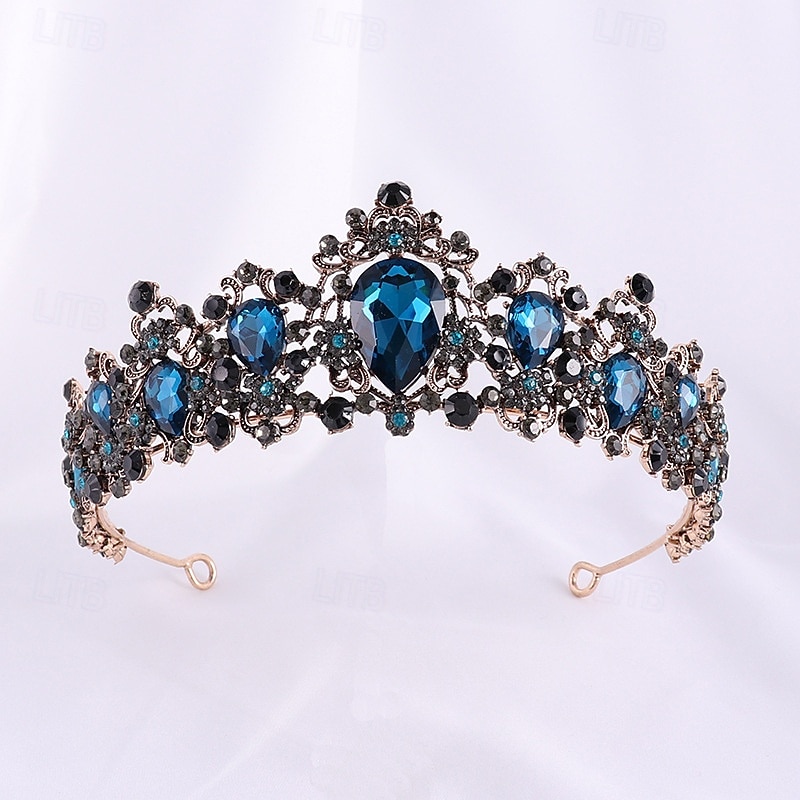 Crown Tiaras Pään koriste Metalliseos Häät Syntymäpäivä Tyylikäs Vintage Kanssa Tekojalokivi Päähine Päähineet 2026 - $17.49 –P1