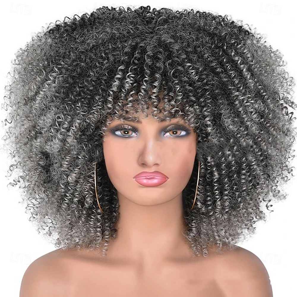 Peruca de Carnaval 2026 Loiro Vermelho Preta Afro Afro Kinky Curto Peruca sintética para festivais Mardi Gras Parada Cabelo para fantasia de cosplay para Feminino de 2026 por $18.99 –P6