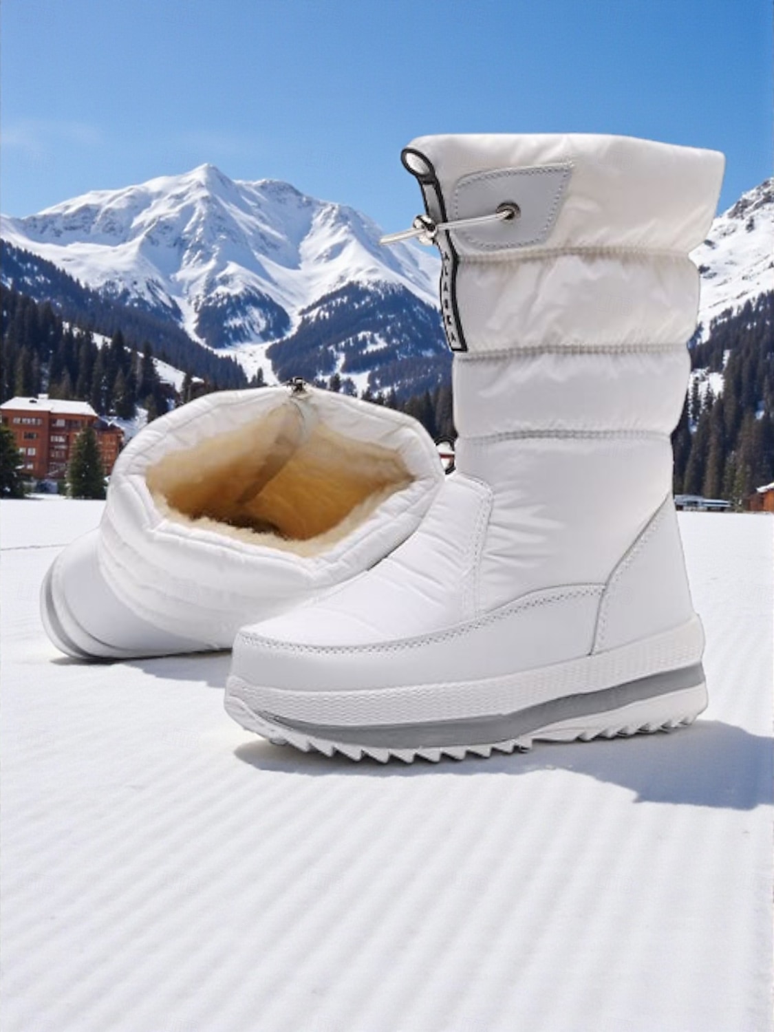 מגפי חורף עמידים למים לנשים - מגפי שלג חמים ומונעי החלקה למזג אוויר קר, נעלי חורף אופנתיות לפעילויות חוץ 2026 - $54.99 –P7