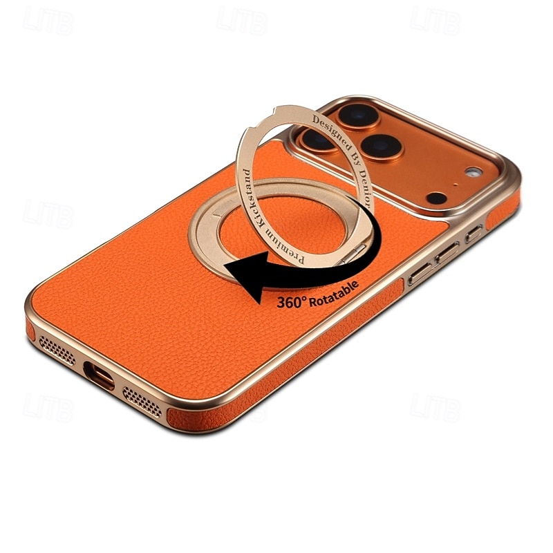 телефон Кейс для Назначение iPhone 17 Pro Max 16 15 14 Pro Max 13 Pro Max Кейс на заднюю панель со стендом Защита от удара Ретро Покрытие 2025 - $20.99 –P12