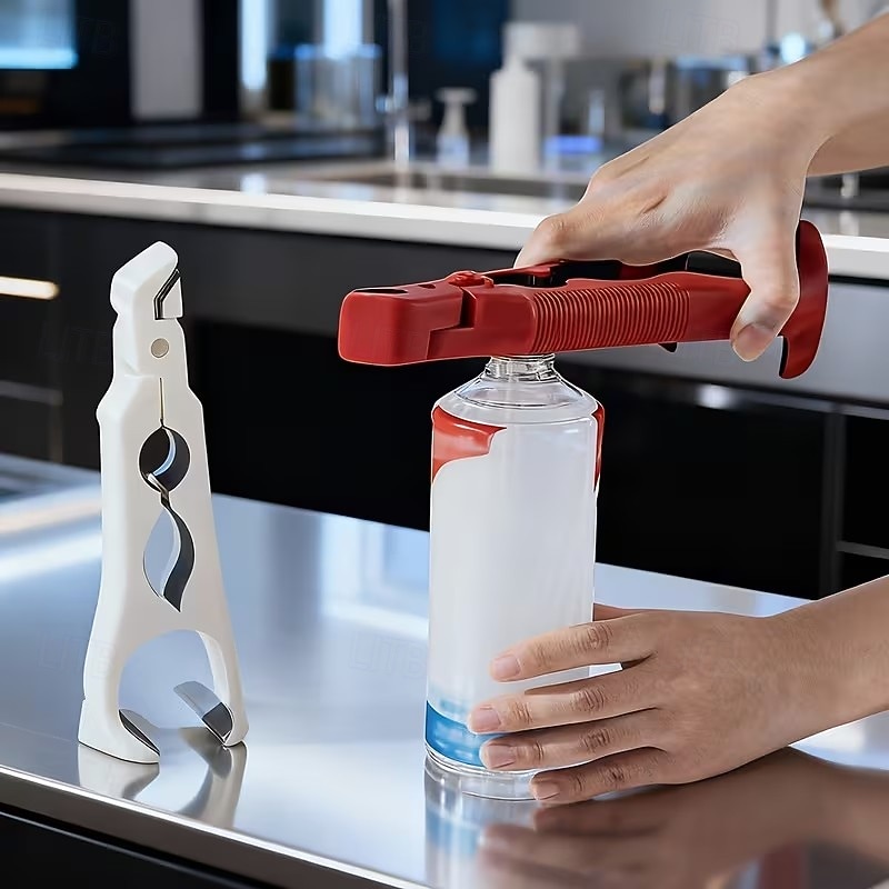 3-i-1 skåldingsbestandig grytekang med sklisikker design integrert boksåpner og gripeverktøy kjøkkenverktøy for å løfte opp tallerkener og boller multifunksjonsbrett og dampklype håndterer enkelt 2026 - $18.39 –P3