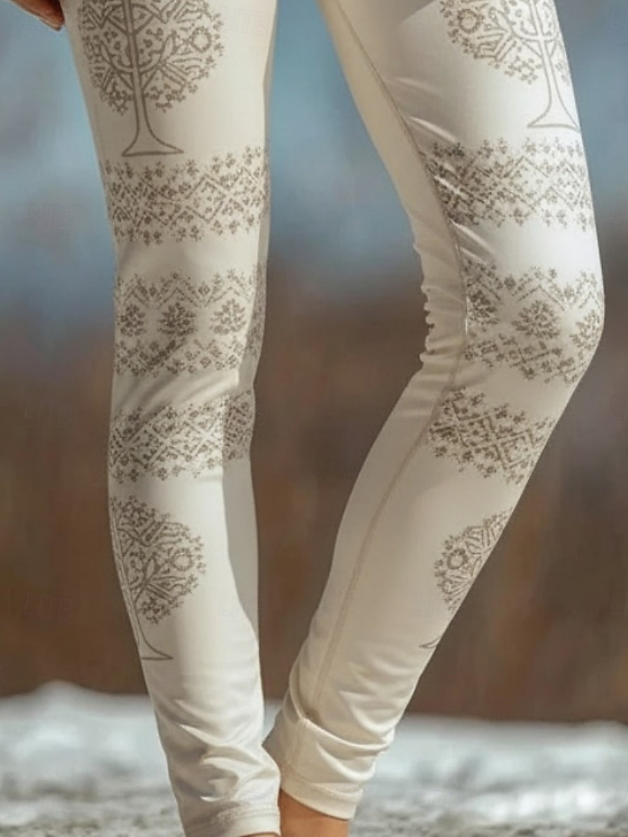 Γυναικεία Κολάν Άνετα κολάν Βίντατζ Βασικό Καθημερινό Πλήρες μήκος Ψηλή Μέση Γραφική Σκύλος Εκτύπωση Άνετο Υψηλή Ελαστικότητα Causal Καθημερινά Διακοπές Μπεζ Άνοιξη Φθινόπωρο Στενή εφαρμογή 2026 - $19.99 –P4