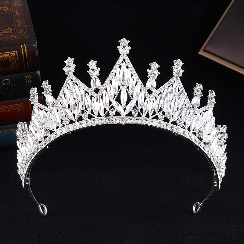 Crown Tiaras Headdress Alloy Wedding Birthday Elegant Cute Shiny With Rhinestone Headpiece Headwear 2026 - $17.49 –P3